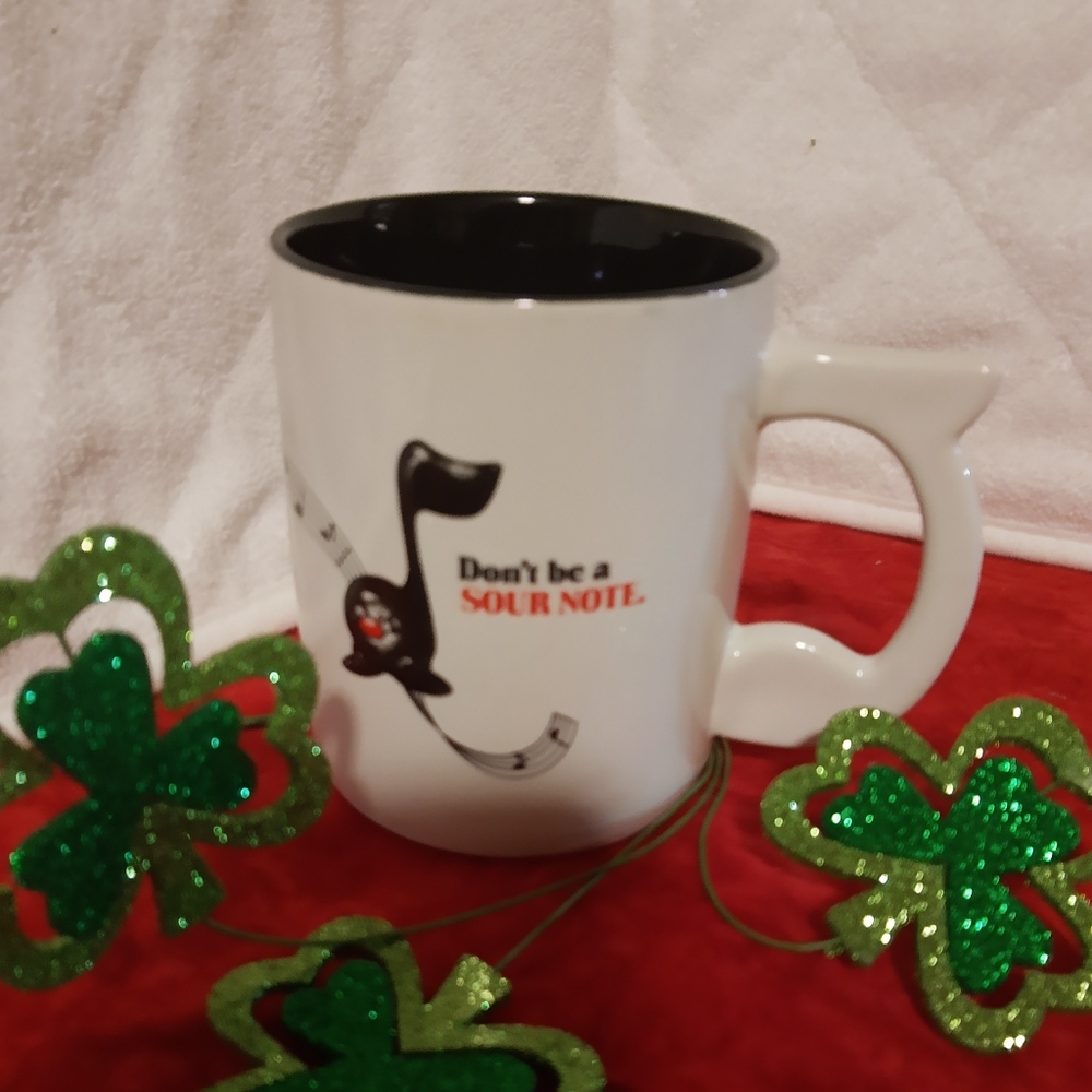 Love notes mug "Don't be a Sour Note"